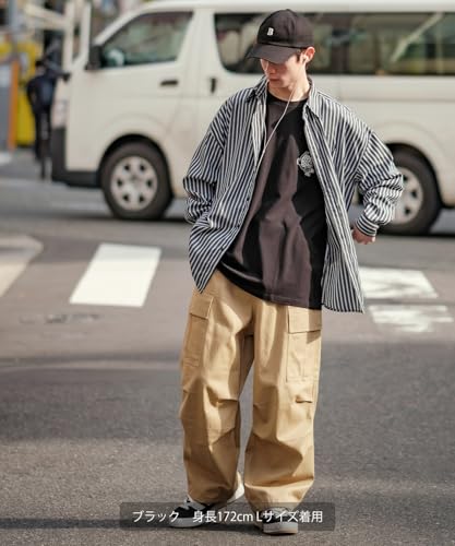 [IMPROVES] [SIDEWAYSTANCE] Short Sleeve Fat Bear Print T-Shirt