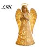 Sympathy Gifts for Bereavement Guardian Angel Figurine with Warm LED Light Christmas Decor, Praying Heavenly Room Decor Statue Tabletop Night