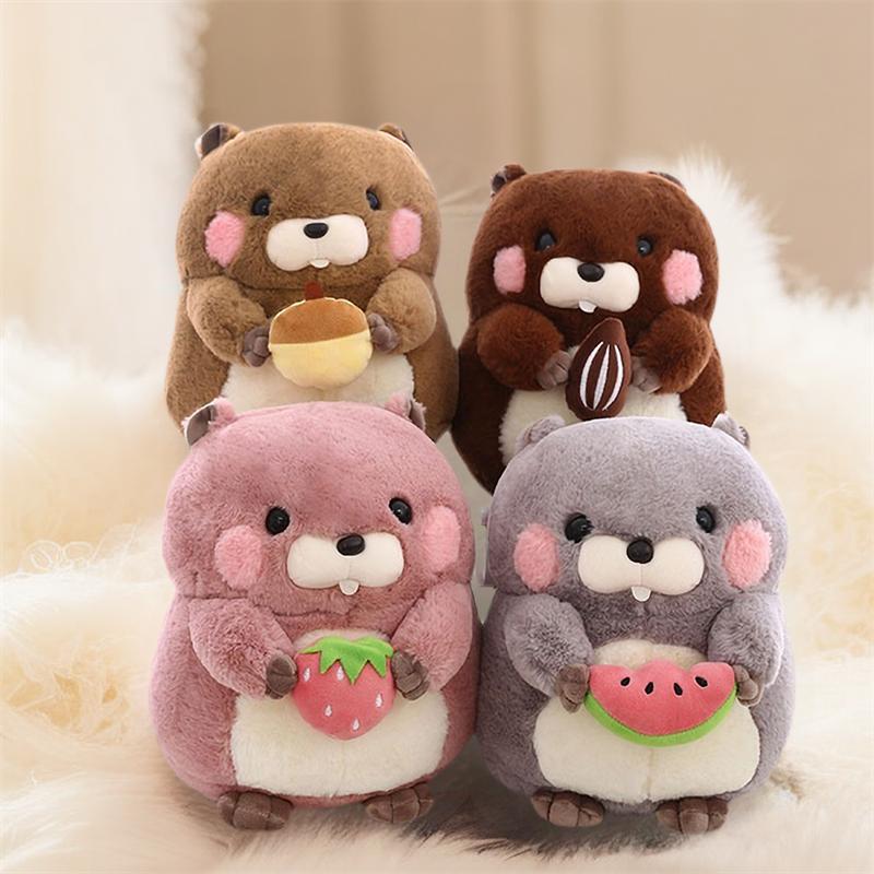Toy Groundhog Plush Cartoon Plushie Soft Cushion Pillow Home Decor Kids Gifts