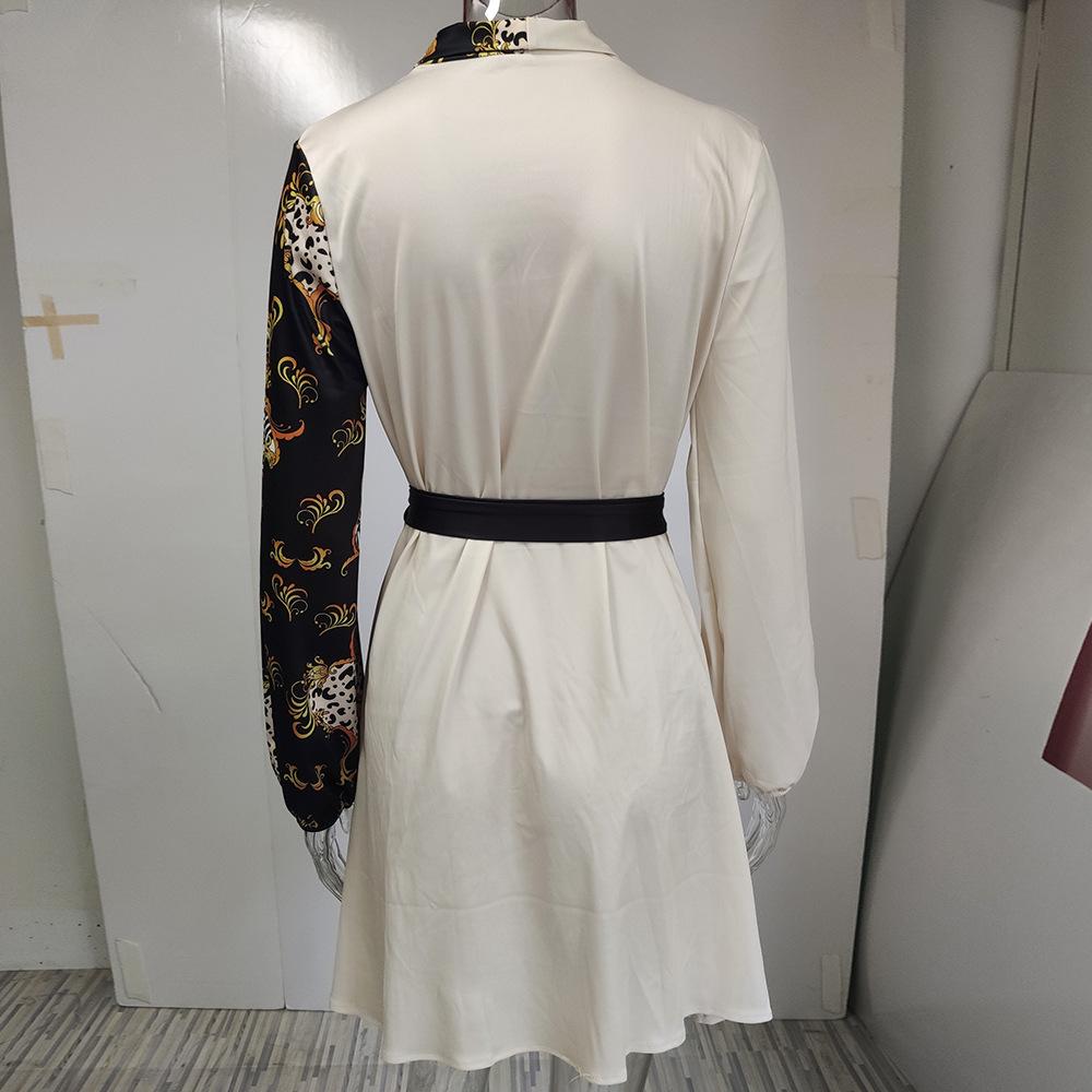 GMXIA Modă Femei Primăvară Toamnă Culoare Solidă Imprimeu Mânecă Lungă Decolteu în V Talie Înaltă Casual Temperament Rochii Monopiece cu Bretele în Culori Asortate