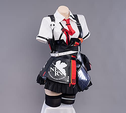 [Lavender] Soryu Asuka Langley Cosplay Costume, Uniform, Academy Costume, Fancy Dress, Cos Cosplay, Size L
