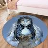 Corpse Bride Round Area Rug,Carpet Rug for Living Room Bedroom Sofa Playroom Decor,Non-slip Floor Mat17