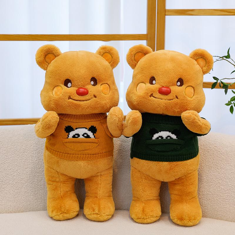 

Creative Cute Butter Bear Plush Sweater Doll - Large Cartoon Toy 40cm, 0.4kg