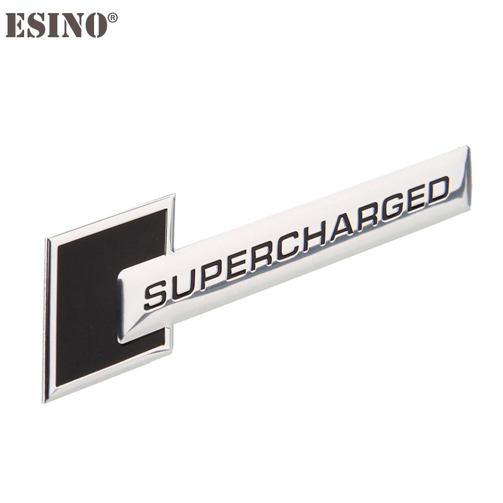 Car Styling Supercharged Turbo Boost Loading 3D Metal Chrome Aluminium Alloy 3D Emblem Badge Sticker Decal Auto Accessory