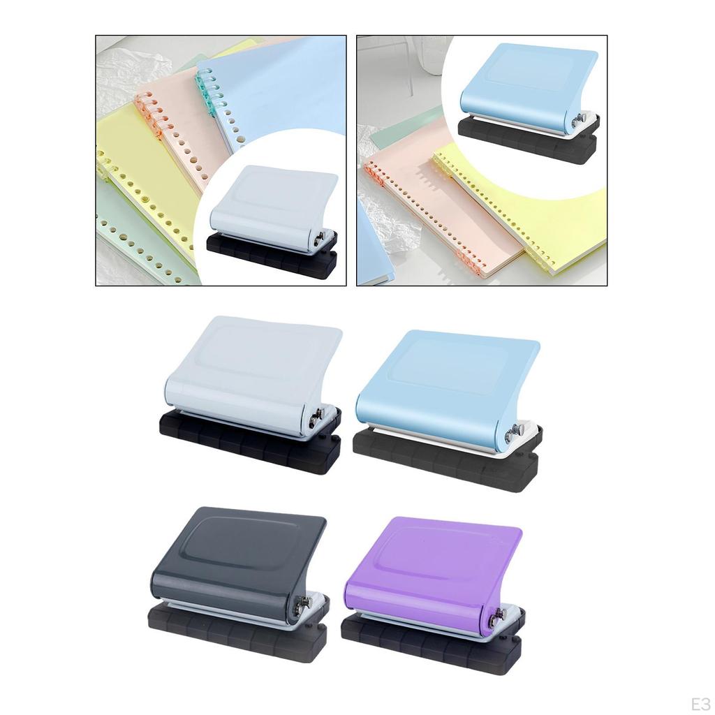 10 Hole Punch Mini Paper Manual Heavy Duty, Handheld Portable Puncher for