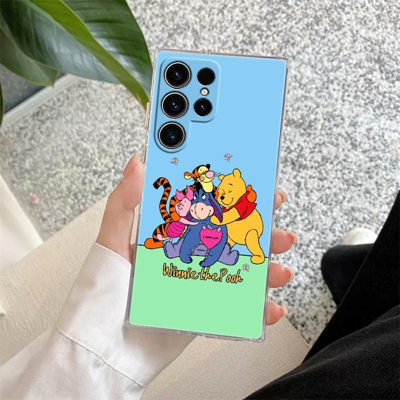 Winnie Pooh Tigger Eeyore Piglet Nature Transparent Case For Samsung Galaxy S26 S25 Ultra S24 S22 S26 Plus S20 S23 S21 FE Cover