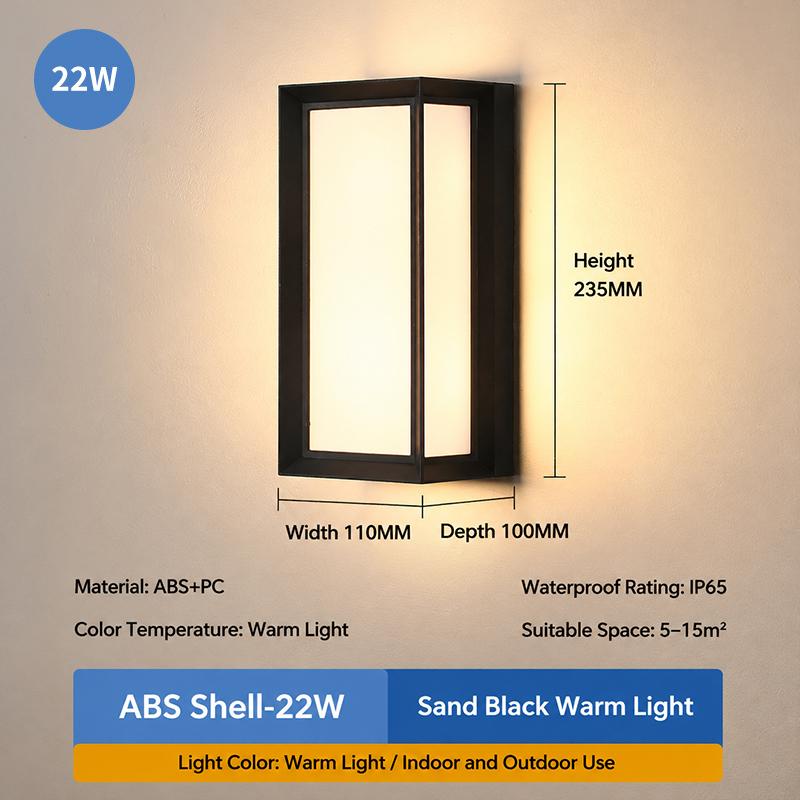 Led Outdoor Wall Light Waterproof Ip65 Motion Sensor Led Outdoor Lighting Porch Lights Balcony Garden Lights Outdoor Wall Lamp