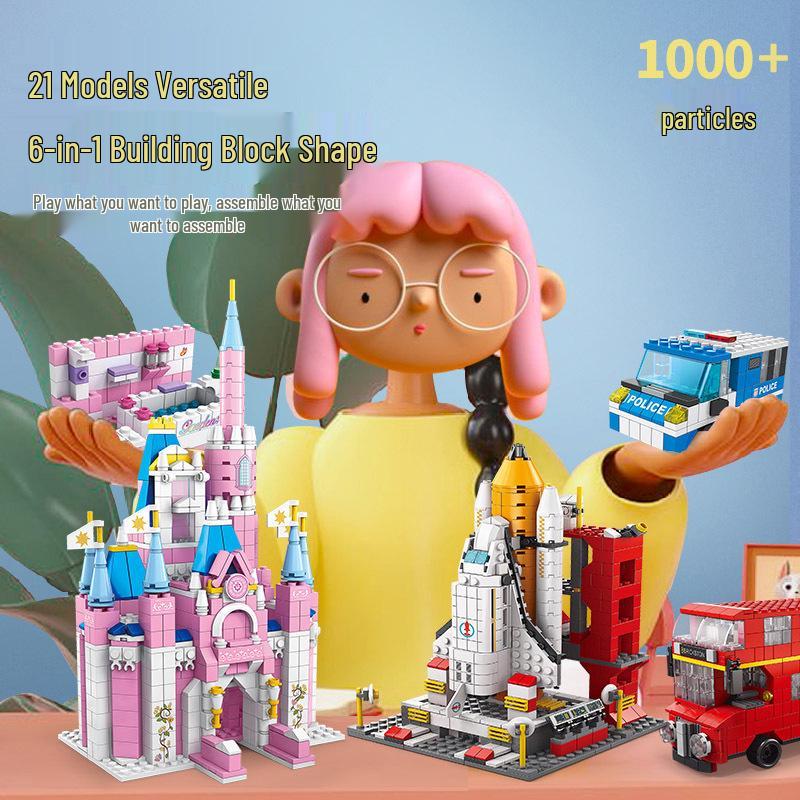 Lele Brothers Space Shuttle Building Blocks: Educational Toy Puzzle for Kids