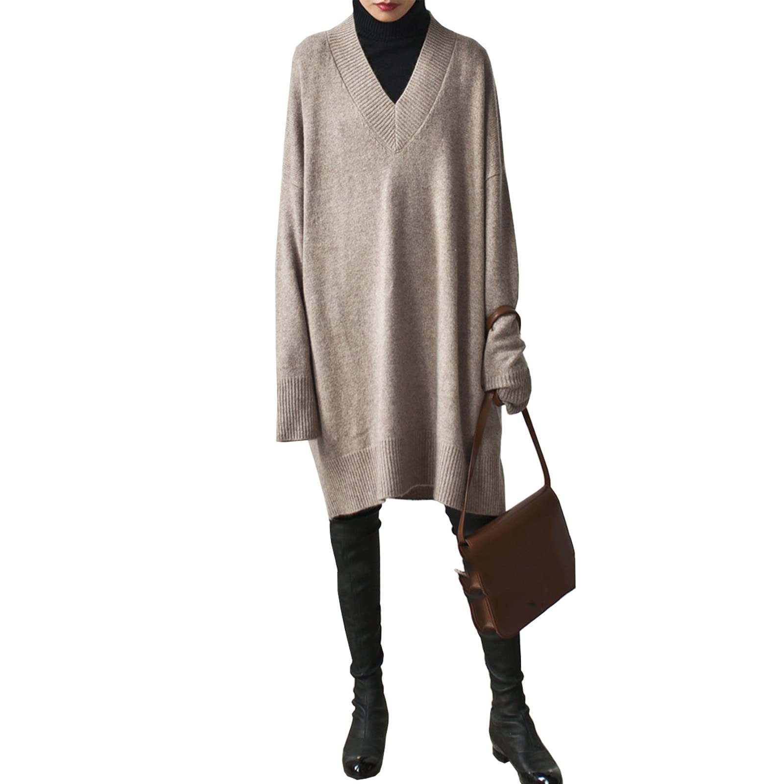 

Solid Knit Long Sleeve Loose Perfect for and Plus Sizes and Elegant [xppe] Women s Sweater, Dress, Fit, Spring, Autumn, Winter, Warm, Available,