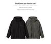 Mu Yuan Men's Deconstructed Hooded Windbreaker Down Jacket - Trendy American Brand Winter Outerwear with White Duck Down.