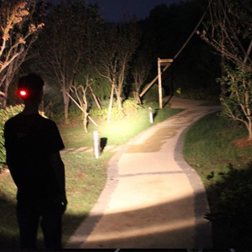 LED High Power Headlamp USB Rechargeable White Light Headlight for Outdoor Fishing Camping 3.7‑4.2V