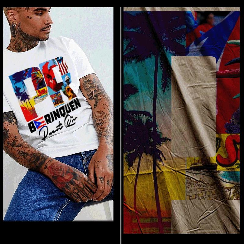 Puerto Rico t-shirt Puerto Rican Flag Boricua, Taino, Borinquen love White tee 3XL