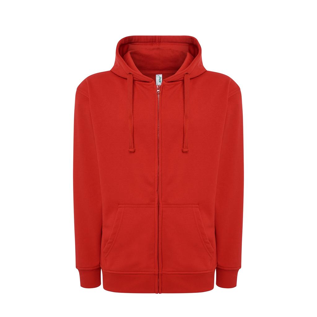 JHK Unisex Adult Plain Full Zip Hoodie