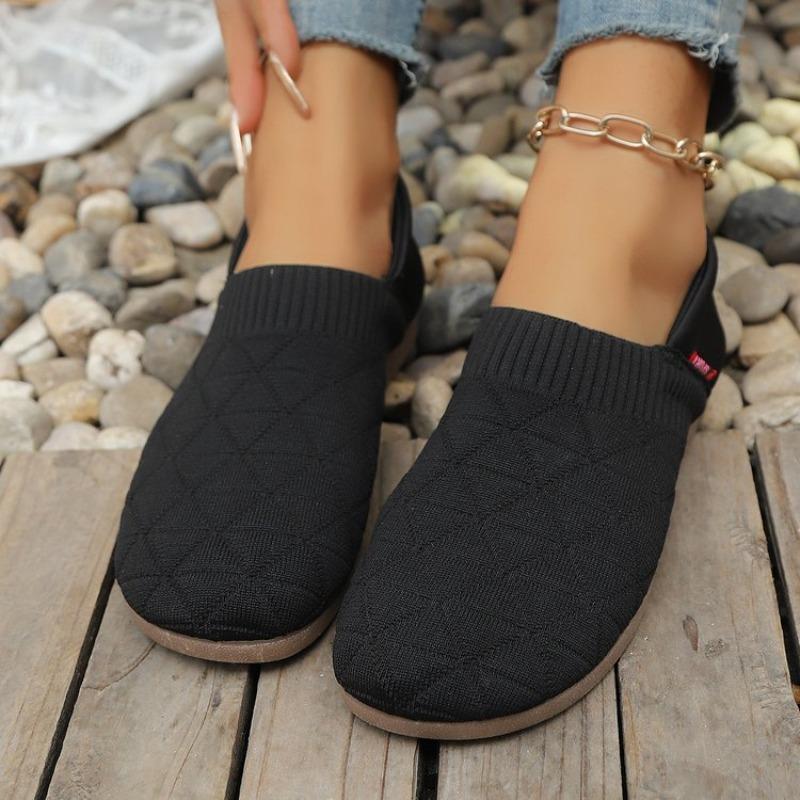 

Модные балетки Женская обувь Повседневные Уютные кроссовки Ходьба Бег Мода Женская спортивная обувь 2025 Осень Новый Дизайнерский бренд 36 чёрный