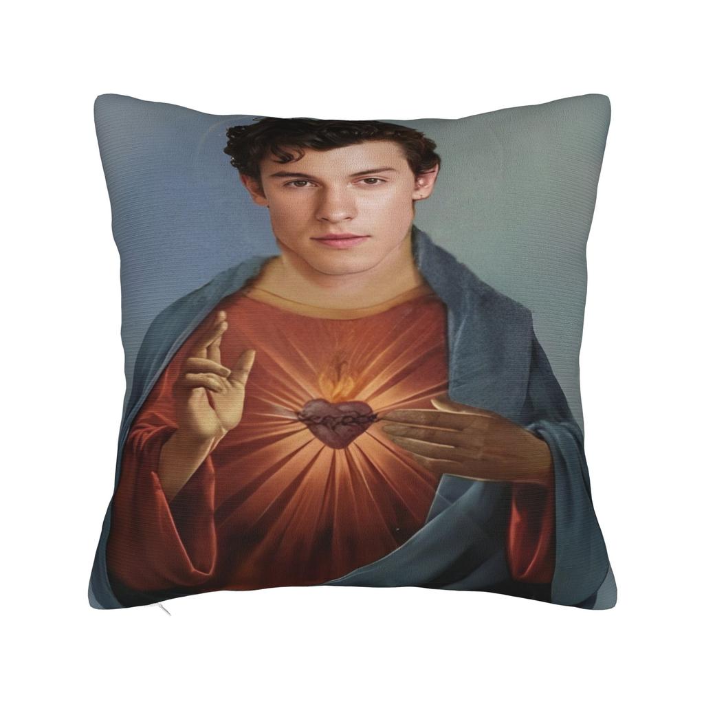 Shawn Mendes Canadian Singer Pillowcases Cushion Cover Rock Music Pillow Covers New Style Bed Decor Square Multiple Sizes