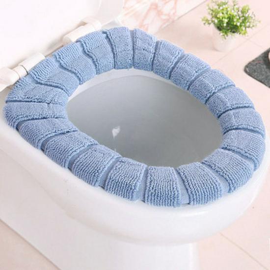

Universal Washable Plush Toilet Seat Cushion, fits O-Shaped & U-Shaped Seats, Four Seasons Style