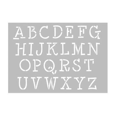 Capital Letters Stencil