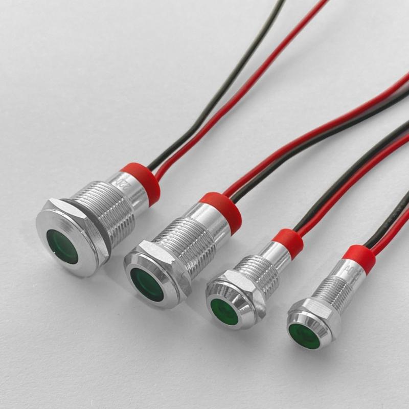 High Visibilitys Signals Light Metal Signals Indicators 220V Voltages For Machinery Control Panel And DIY Applications
