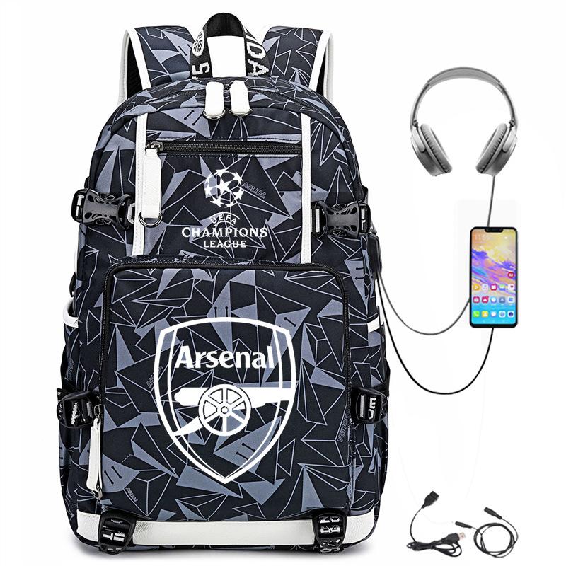 Football Peripheral Camouflage Backpack Student Multifunctional Large Capacity Backpack Leisure Travel Mountaineering Bag