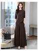 Autumn 2025 Women's Chic Slim Skirt and Pants Two-Piece Suit