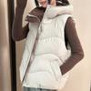 Fashion Winter Sleeveless Vest Woman Warm Outerwears Hooded Casual Thick Women's Jackets