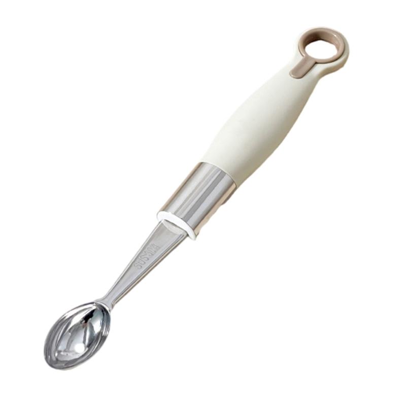 Ergonomic Handle Melon Baller Spoon Kitchen Tool Ice Cream Spoon 304Stainless Steel Texture Perfect for Ice Cream Fruits