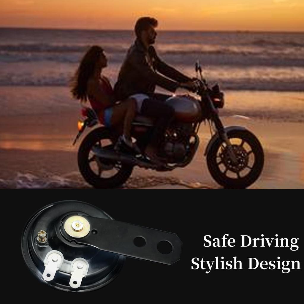 Waterproof Motorcycle Horn Motorcycle Universal Car Loud Speaker 12V 105 DB Mini Air Horn Loud Electric Horn For Bicycle, Scooter, ATV, Motorcycle,