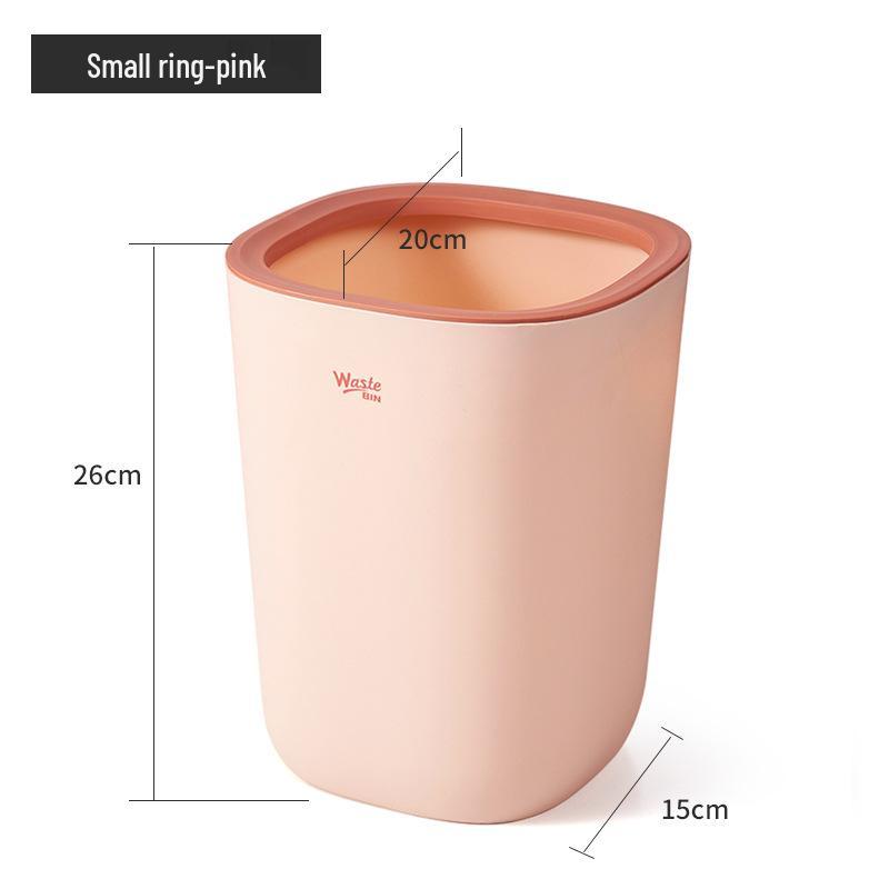 Press-Type Large Capacity Trash Can for Home - Bedroom, Living Room, Kitchen, Bathroom