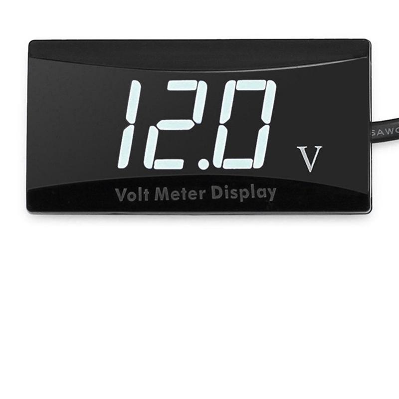 L10A 12V Battery Voltmeter Display Digital Voltmeter LED Indicator Universal For Car Motorcycle Voltage Meter