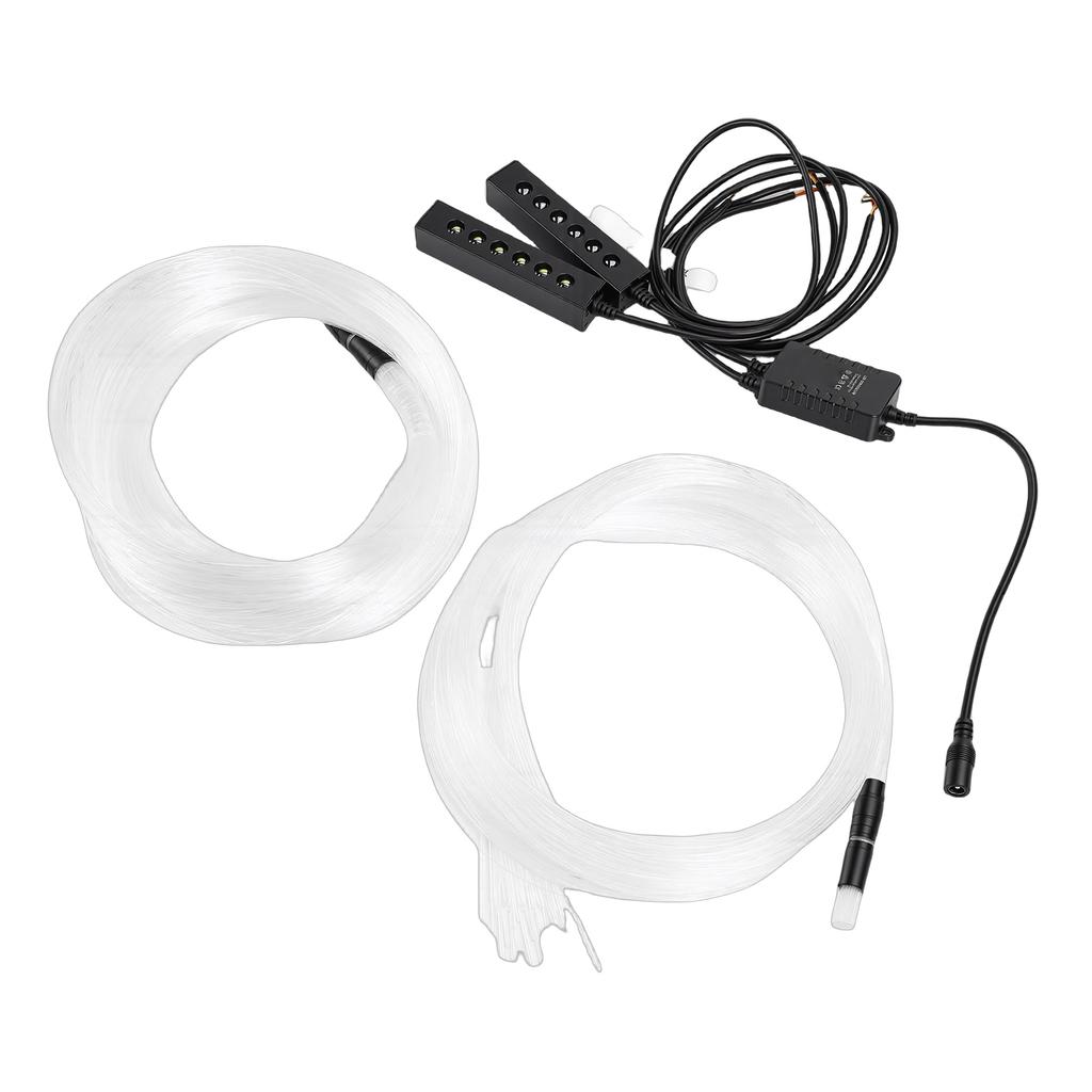 Car Starlight Headliner Kit APP Remote Control Music Sync RGBW Fiber Optic Lights with Meteor Twinkle Effects for