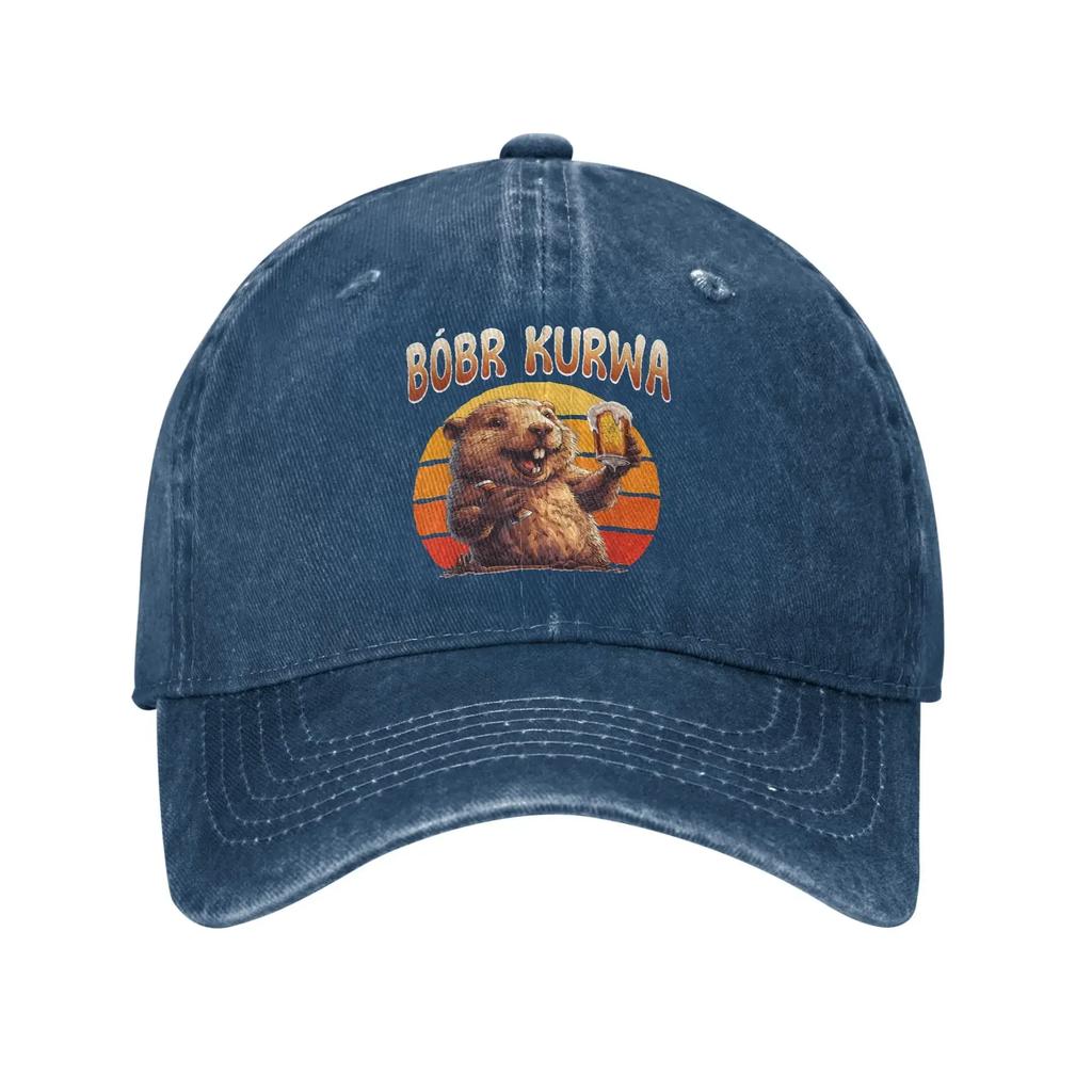 Bobr Kurwa Bober Beaver Bobr Casual Baseball Cap For Men Women Summer  Running Trucker Hat Fashion Adjustable Baseball Caps