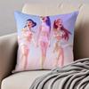 Popular Virtual American Band HHUNTRX Cushion Cover Pillowcase Antidustmite Invisible Zipper Short Plush Sofa Cushion