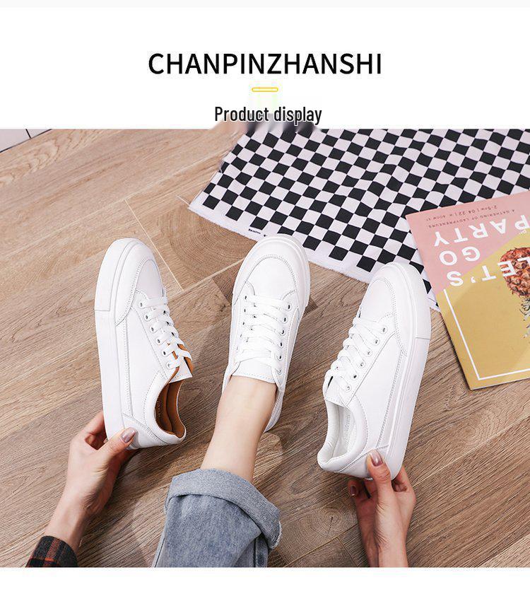 Modische Schnür-Flachschuhe für Damen in Weiß, Freizeit - Herbst 2024 Kollektion