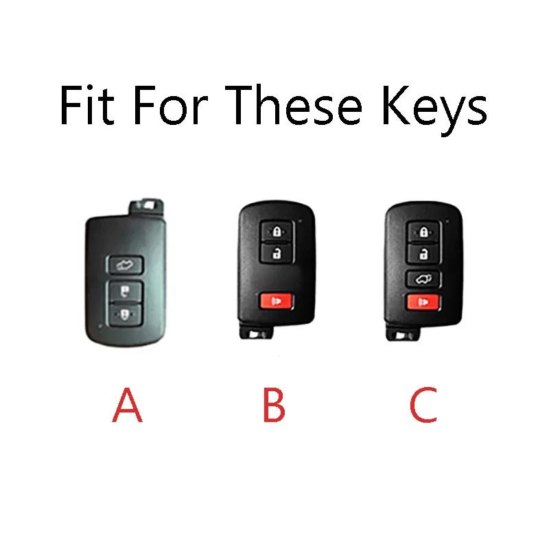 Alloy Car Key Case Cover For S0 RAV4 Camry Prius CHR Aygo Corolla Yaris Land Cruiser Highlander Prado Auris Avalon 2015 JH0