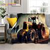 Retro Tractor Car 3D Truck Soft Flannel Blanket for Beds Bedroom Sofa Picnic ,Throw Blanket for Cover Outdoors Leisure Gift