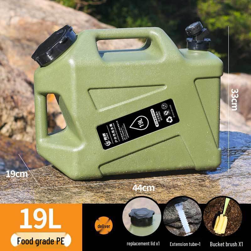 Outdoor Food-Grade PE Water Storage Bucket with Faucet