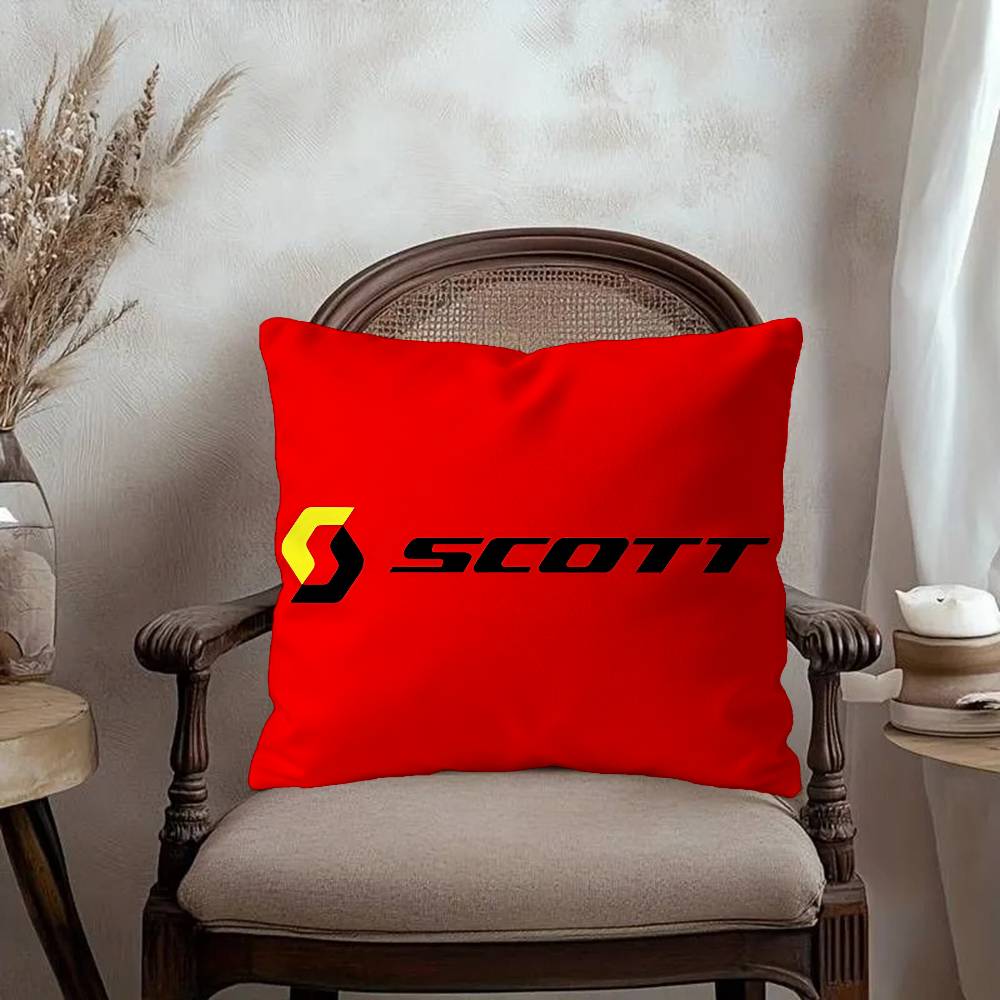 SScott Bike logo Personalized Pillow Dust Cover Bedroom Kids Party Decoration Pillowcase Birthday Children Gift