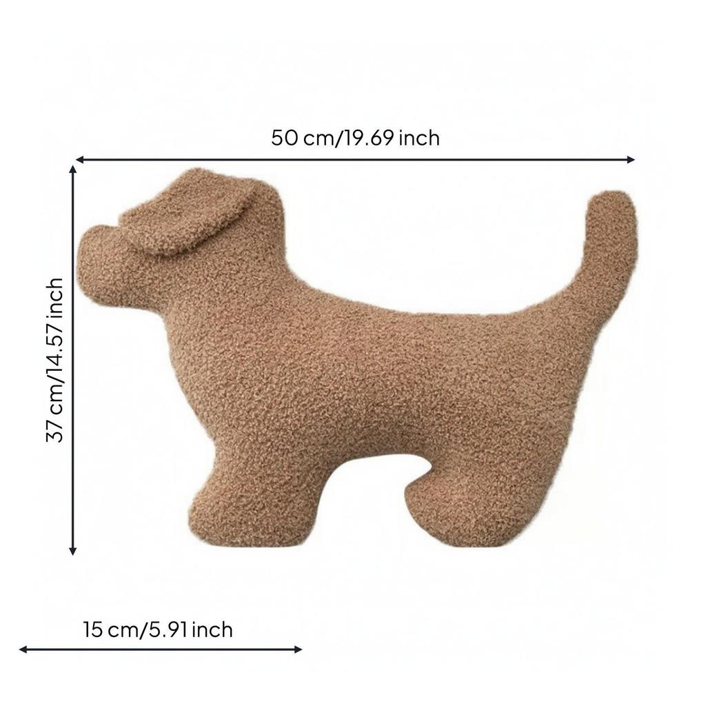 Comfortable Dog Shaped Pillow | Cuddly, Throw Pillow, Skin Friendly, for