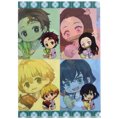 Demon Slayer: Kimetsu No Yaiba Munching Group Gyugyutto Clear File 3 Pockets