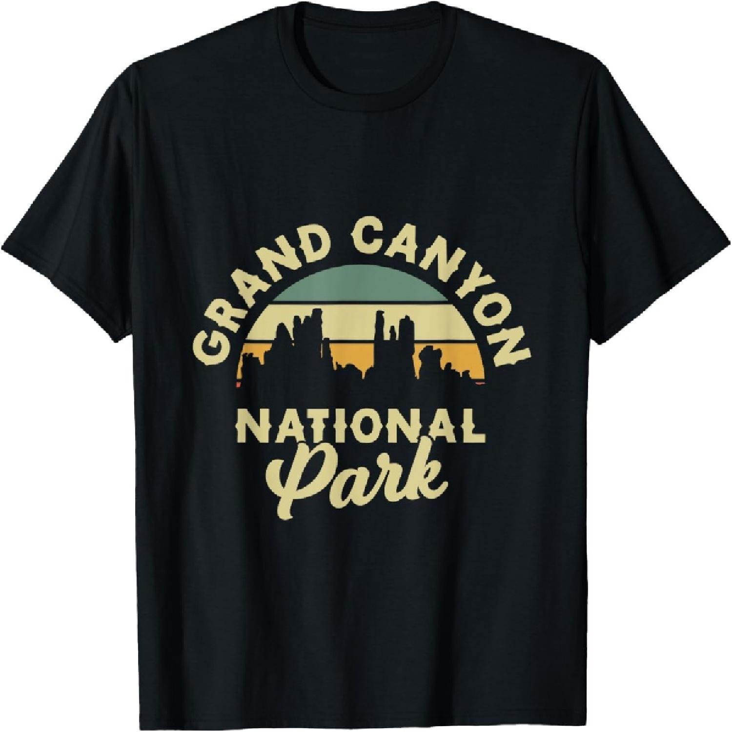 Grand Canyon National Park Retro Travel T-Shirt XXXXXL разноцветный
