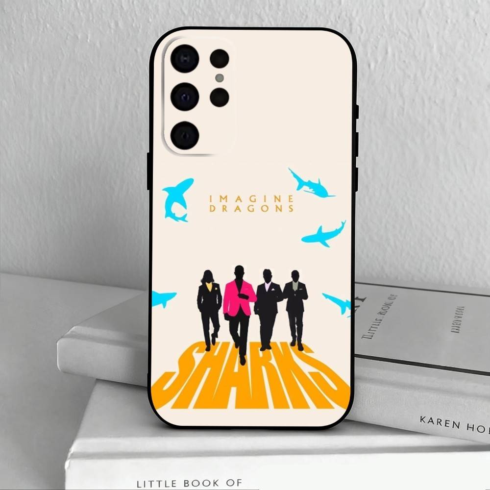 Anthemic BAND Imagine Dragons Phone Case For Samsung S25,24,23,22,30,21,10,9,Ultra,Plus,Lite,FE,4,5 G Soft Black Case