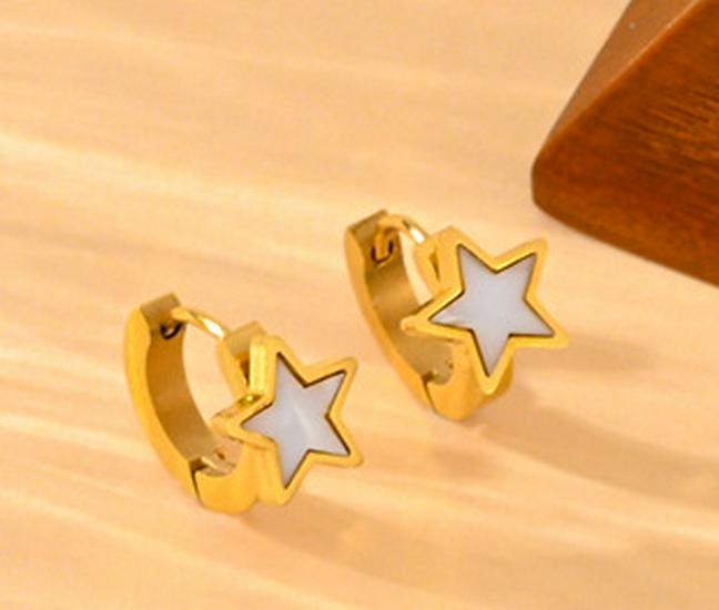 European Retro 18K Gold Stainless Steel Double Layer Star & Heart Anklet, Fashion Titanium Non-Fading Design
