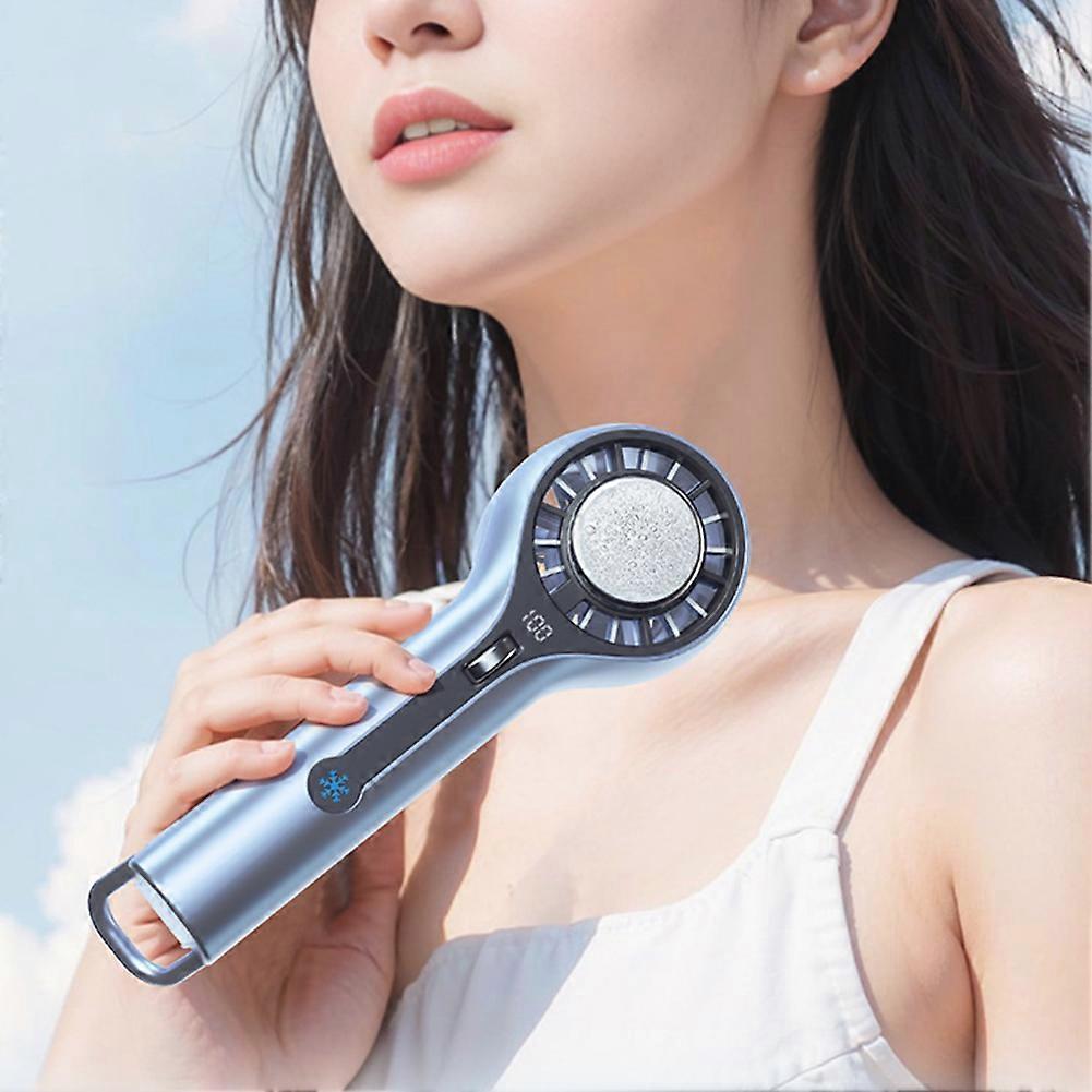 Portable Turbo Handheld Fan: 100 Speed Settings, Digital Display, 3000mAh Battery, and Super Powerful Natural Wind for Summer Travel