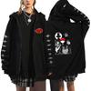 Naruto Men's Cardigan Hooded Sweatshirt Uchiha Itachi Anime Men Women Streetwear Harajuku Akatsuki Hoodies Sweatshirt Clothes