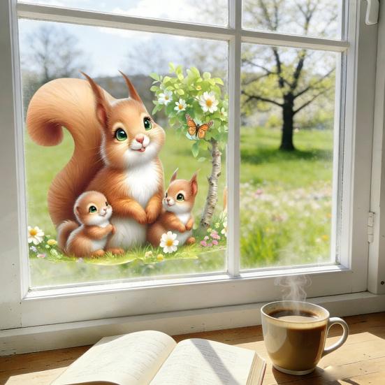 Self-adhesive Wall Stickers Waterproof Scratch-Resistant Wall Decals PVC Removable Window Clings for Bathroom Kitchen Living Room Bedroom Decor