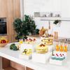 6pcs cake and dessert display stand stackable to save spa suitable for party booths kitchen jewelry buffet stand brackets