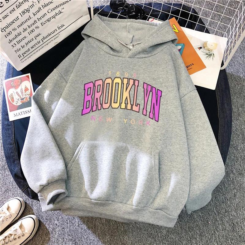 Woman Hooded Long Sleeve Sweatshirt City Vibe Fashion Coat All Season Daily Casual Sport Hoodie Girls Home Outdoor Warm