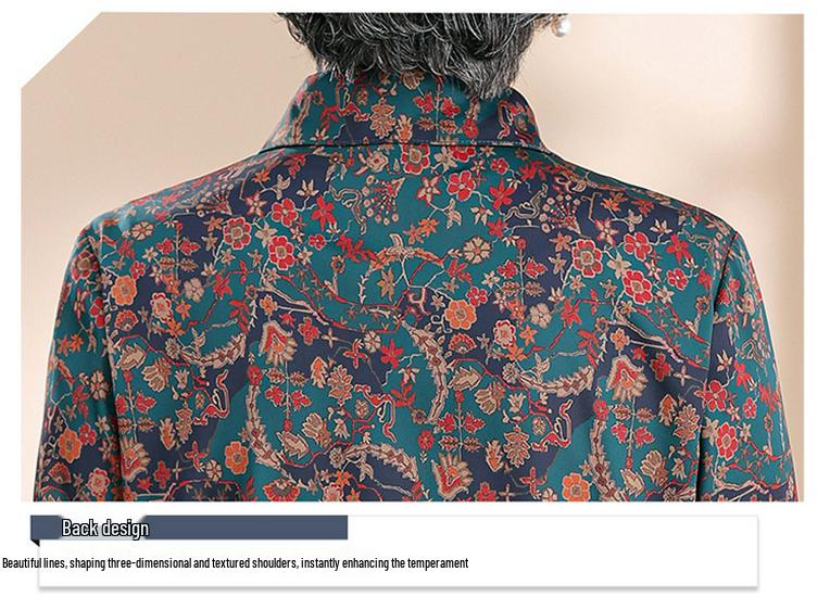 Grandma's Classic Silk Seven-Sleeve Shirt for Summer 2026 - New Arrival for Middle-Aged & Elderly Women