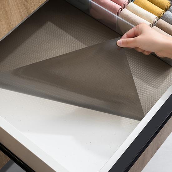 1 Roll 45/55x150CM Drawer Shelf Liner Waterproof Oil-Proof EVA Non-adhesive Non-slip Kitchen Cabinet Closet Cupboard Liner Mat