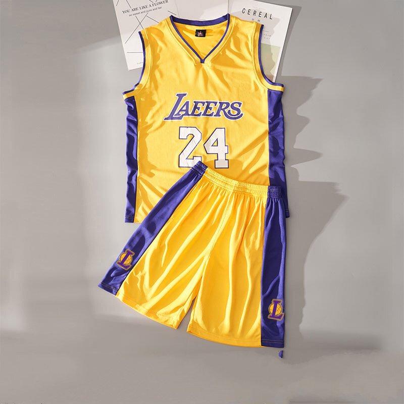 Miling Lakers Klassisches Basketballtrikot-Set